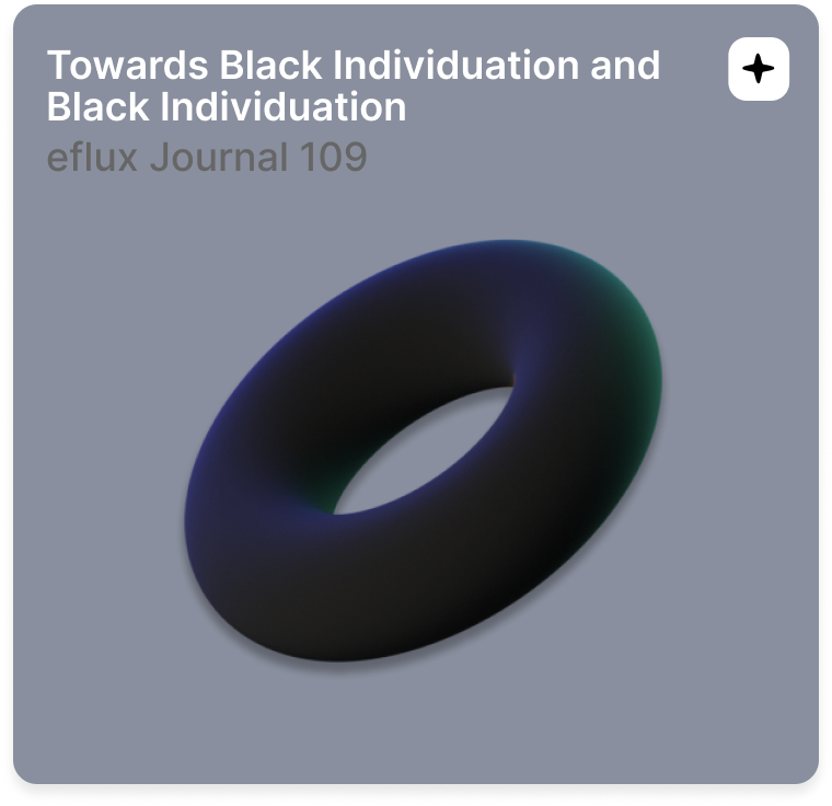 Towards Black Individuation